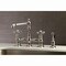 Kingston Brass KS7276AXBS English Country 8" Bridge Kitchen Faucet W/ Sprayer, Nickel KS7276AXBS - alternate 6